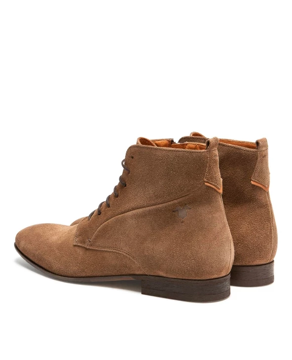 KOST Boots 脿 Lacets Cro没te Velours Taupe Homme - Image 10