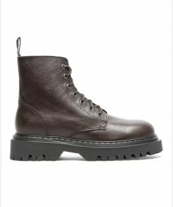 KOST Bottines Chunky Cuir Marron Femme