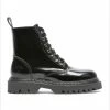 KOST Bottines Chunky Cuir Noir Femme