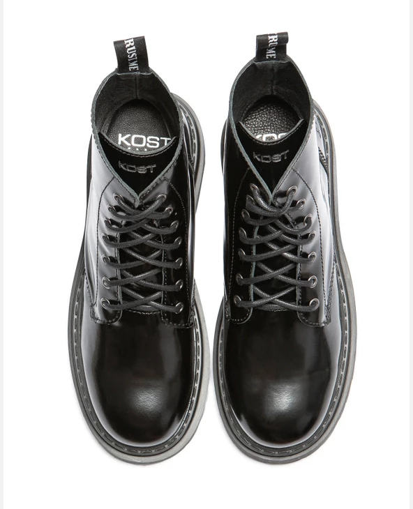 KOST Bottines Chunky Cuir Noir Femme - Image 3