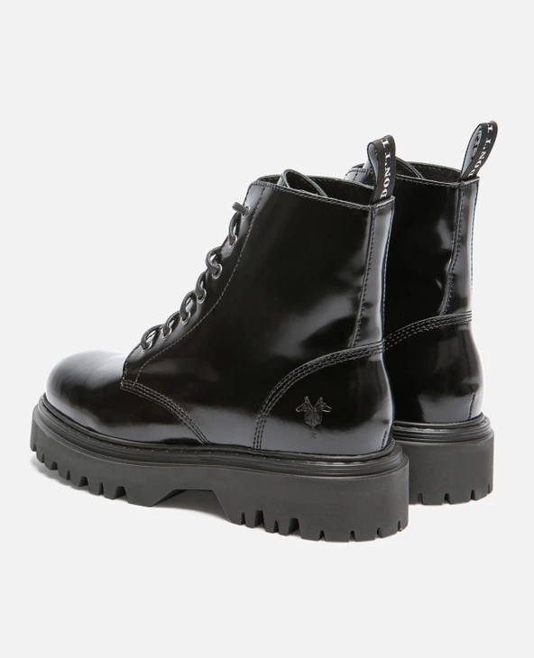 KOST Bottines Chunky Cuir Noir Femme - Image 9