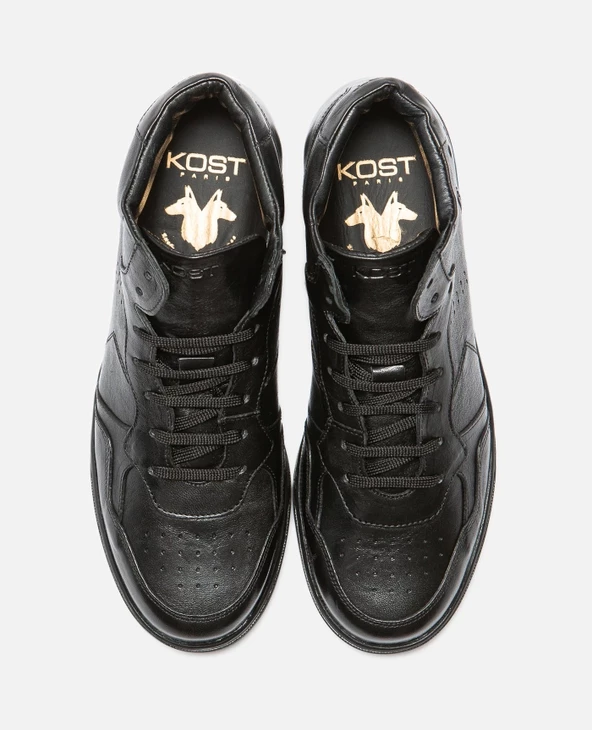 KOST Sneakers Cuir Tannage Végétal Noir Homme - Image 8