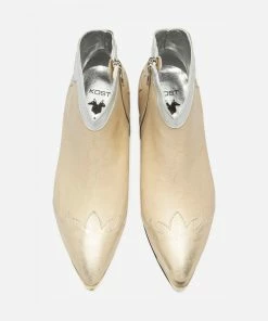 KOST Boots Cuir Doré Femme