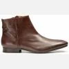 KOST Boots Cuir Marron Homme