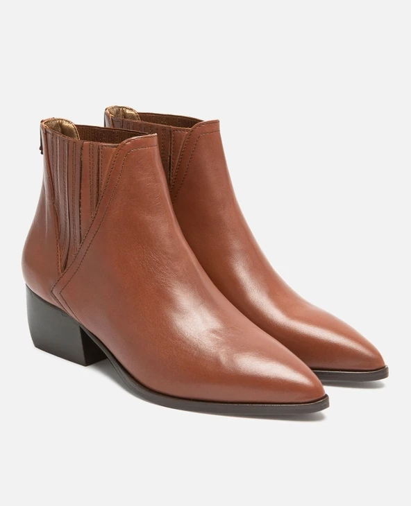 KOST Chelsea Boots Cuir Marron Femme - Image 2