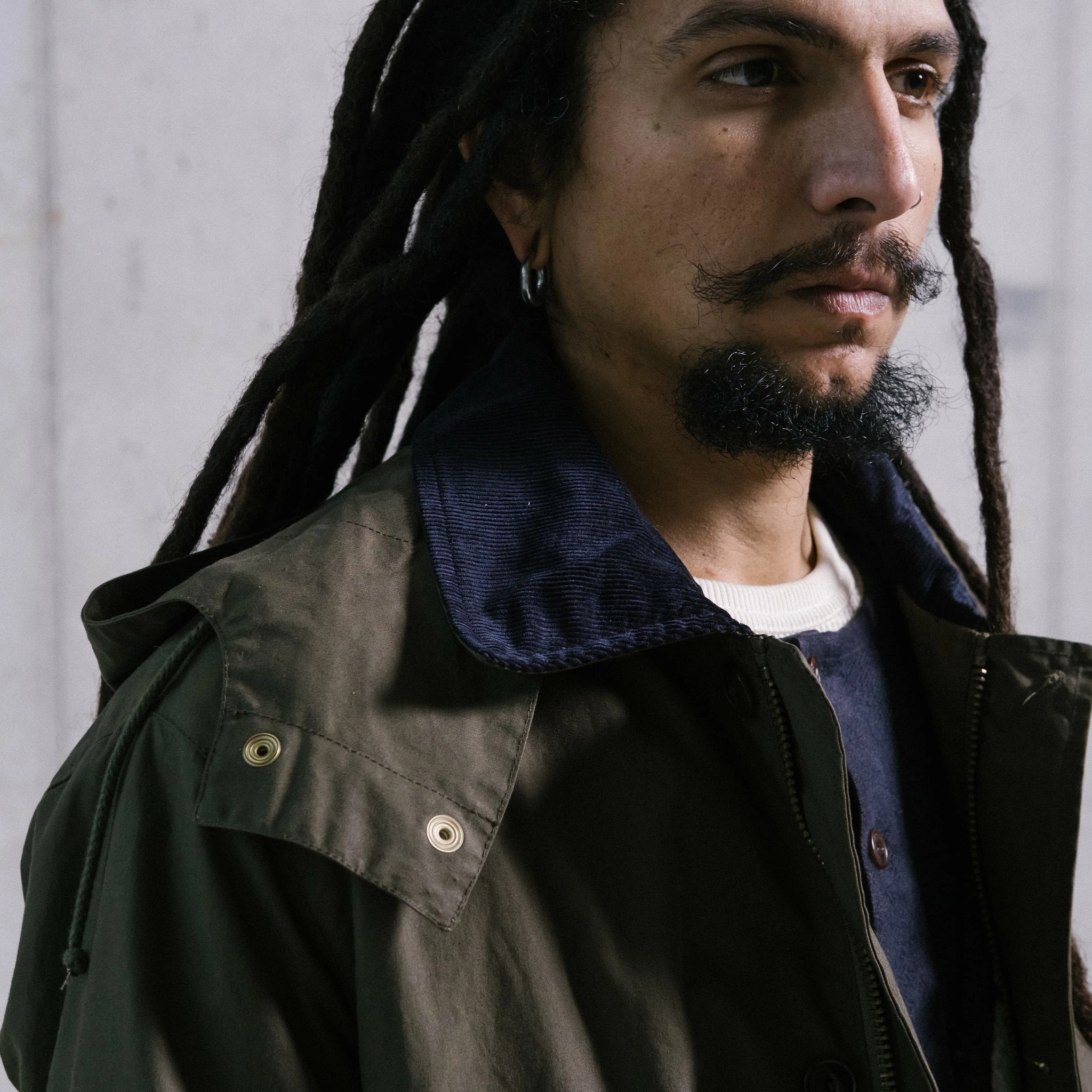 Eat Dust Field Coat Dry Waxed Cotton Khaki/Brown - Image 7