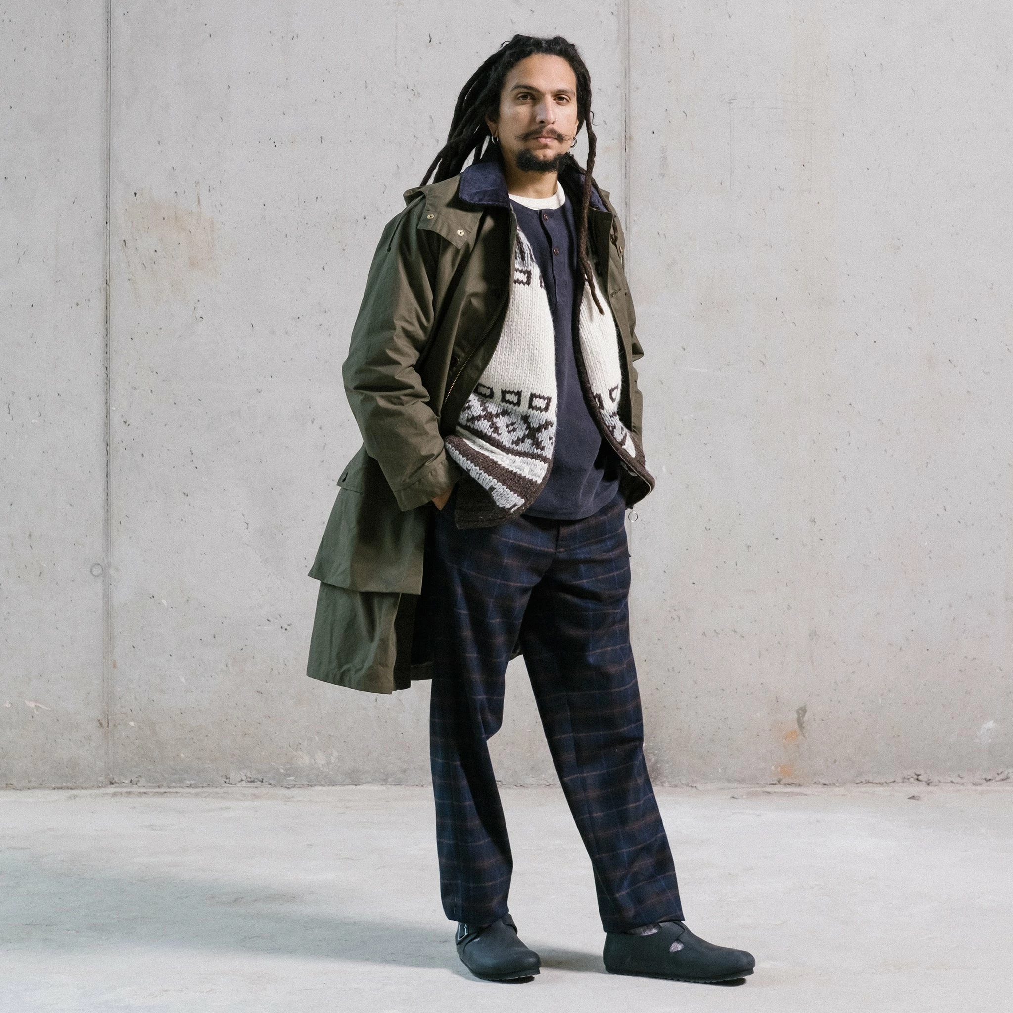 Eat Dust Field Coat Dry Waxed Cotton Khaki/Brown - Image 8