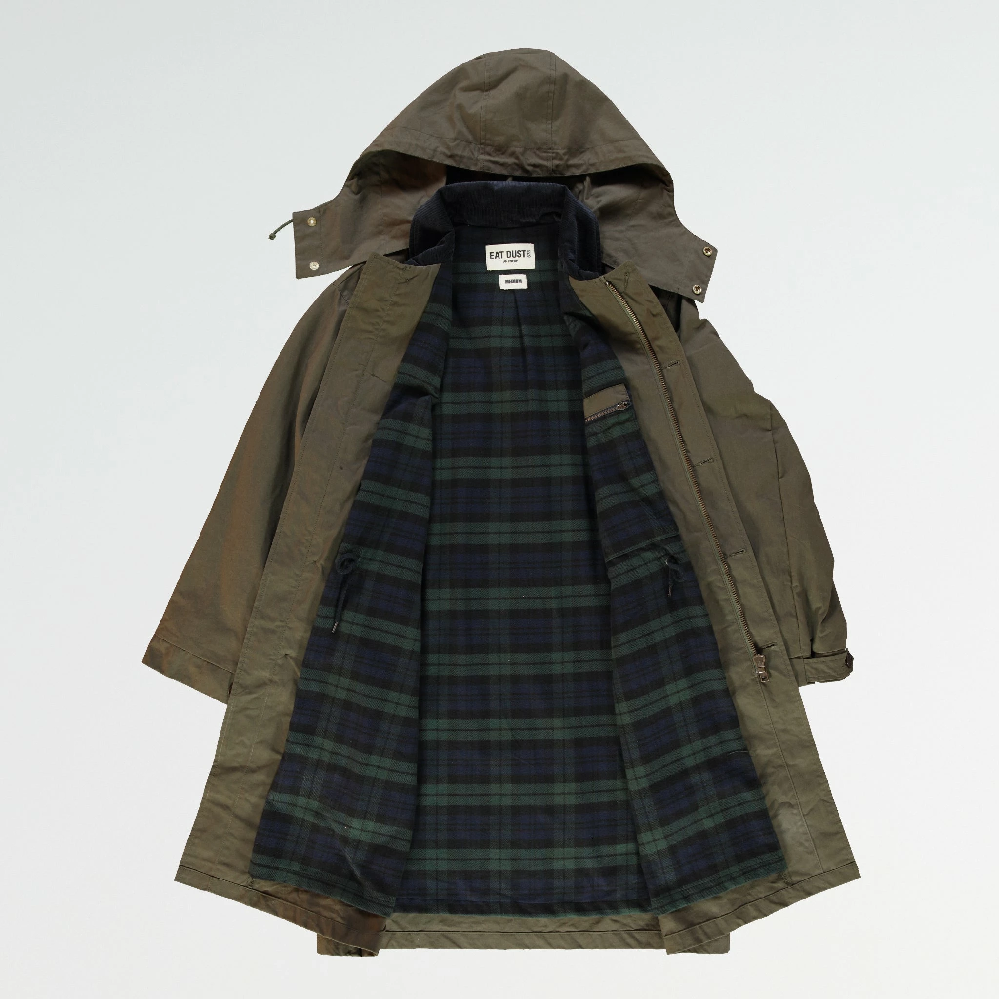 Eat Dust Field Coat Dry Waxed Cotton Khaki/Brown - Image 10