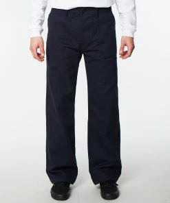 Eat Dust Combat Fatigue Keats Cotton Twill Navy