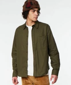 Eat Dust COMBAT SHIRT Cotton Oxford Khaki