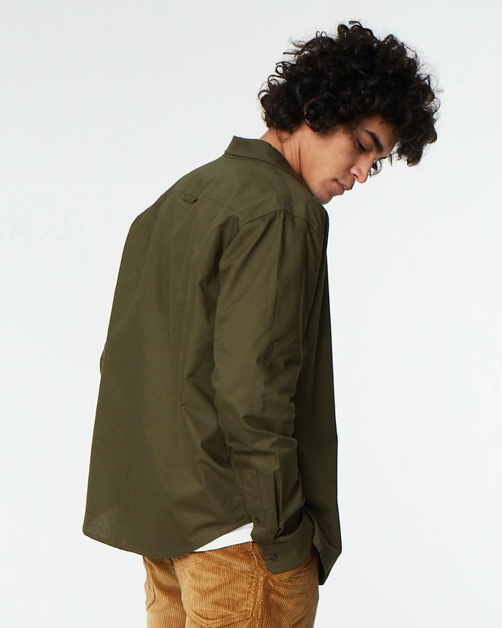 Eat Dust COMBAT SHIRT Cotton Oxford Khaki - Image 4