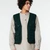 Eat Dust TROPICAL VEST HERRINGBONE WAX Bottle Green