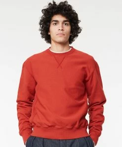 Eat Dust Basic Sweatshirt American Fleece Rust