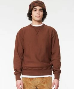 Eat Dust Basic Sweatshirt American Fleece Brown