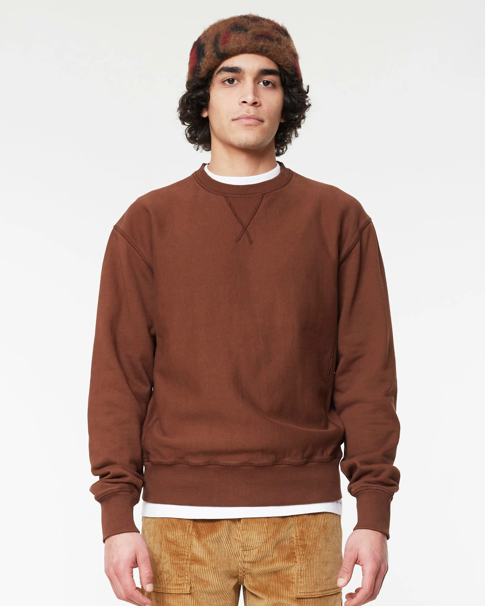 Eat Dust Basic Sweatshirt American Fleece Brown