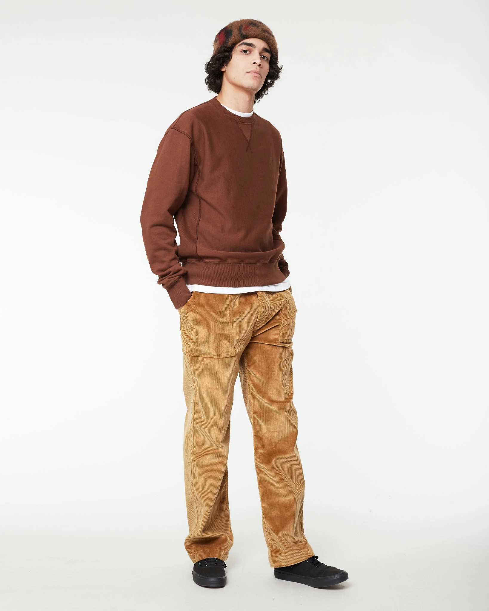 Eat Dust Basic Sweatshirt American Fleece Brown - Image 2
