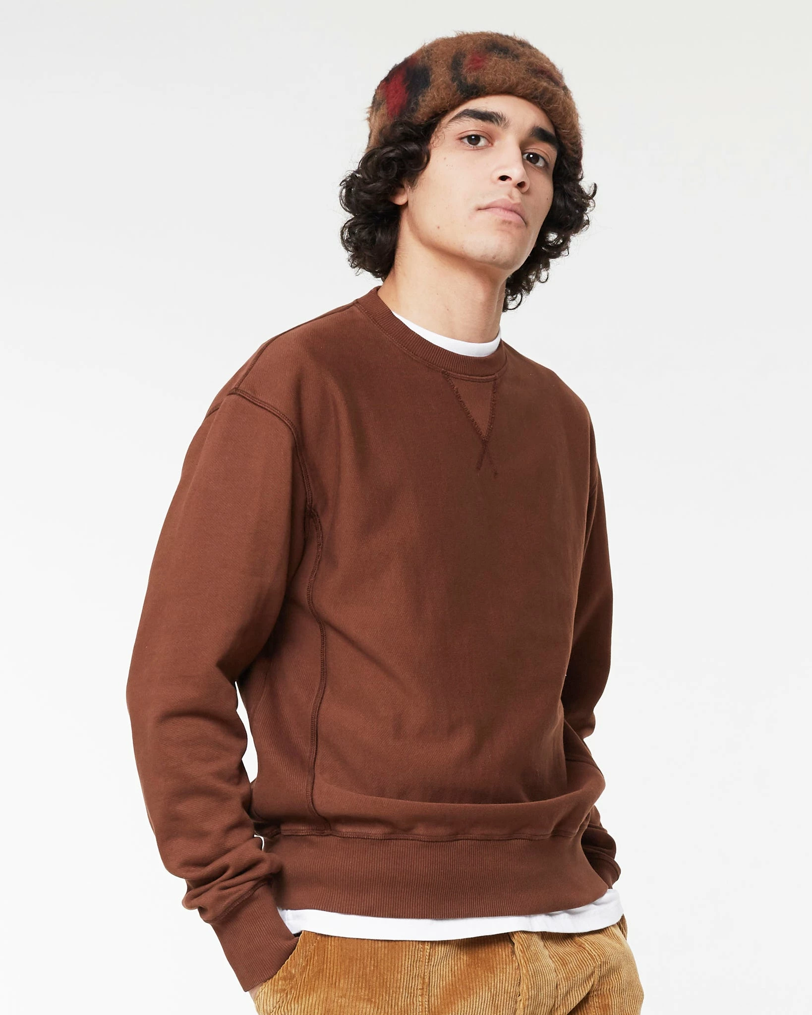 Eat Dust Basic Sweatshirt American Fleece Brown - Image 5