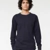 Eat Dust Long Sleeve Pocket T Military Jersey Navy
