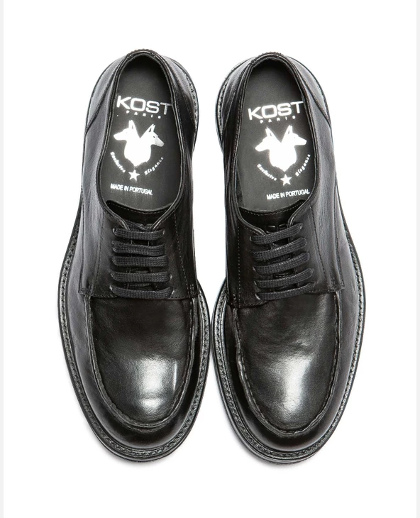 KOST Derbies Cuir Tannage Végétal Noir Homme - Image 3