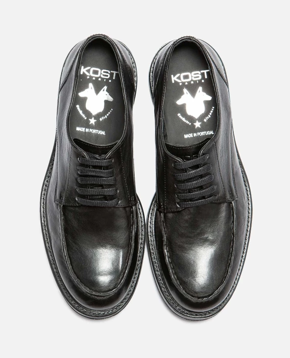 KOST Derbies Cuir Tannage Végétal Noir Homme - Image 8