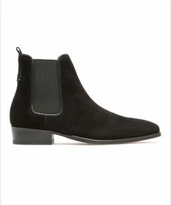 KOST Chelsea Boots Croûte Velours Noir Femme