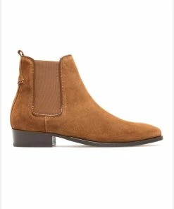 KOST Chelsea Boots Croûte Velours Marron Femme