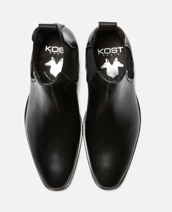 KOST Chelsea Boots Cuir Noir Femme - Image 8