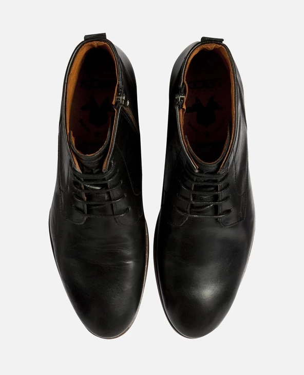 KOST Boots Cuir Noir Homme