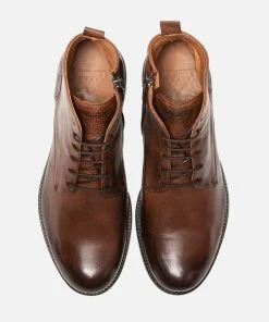 KOST Boots Cuir Marron Homme
