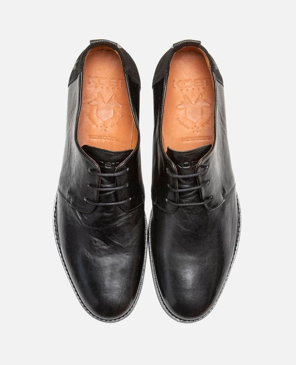 KOST Derbies Cuir Noir Homme