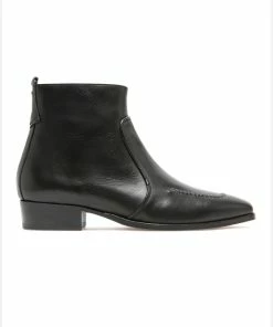 KOST Boots à Talons Cuir Noir Homme