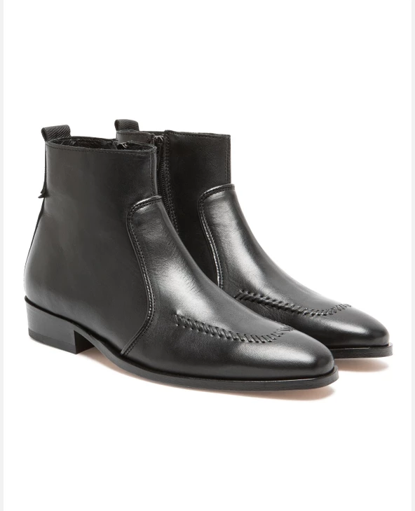 KOST Boots à Talons Cuir Noir Homme - Image 2