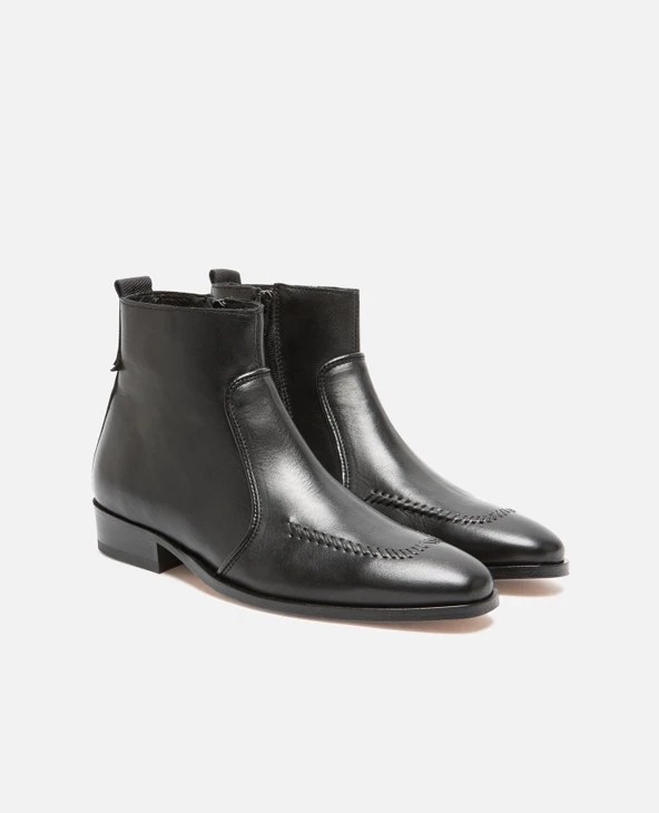 KOST Boots à Talons Cuir Noir Homme - Image 11