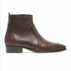 KOST Boots à Talons Cuir Marron Homme