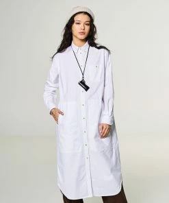Eat Dust G.o.D Painter Dress Oxford White