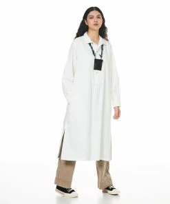 Eat Dust G.o.D Chemise Dress Milky White Light Cotton Drill