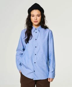 Eat Dust G.o.D Button Down Oxford Blue