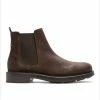 KOST Chelsea Boots Croûte Velours Châtaigne Homme
