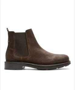 KOST Chelsea Boots Croûte Velours Châtaigne Homme