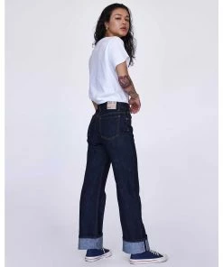 Eat Dust G.o.D Georgia High Waist Straight Selvedge Denim Indigo Blue