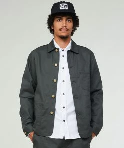 Eat Dust Chore Jacket Utility Twill Cypress