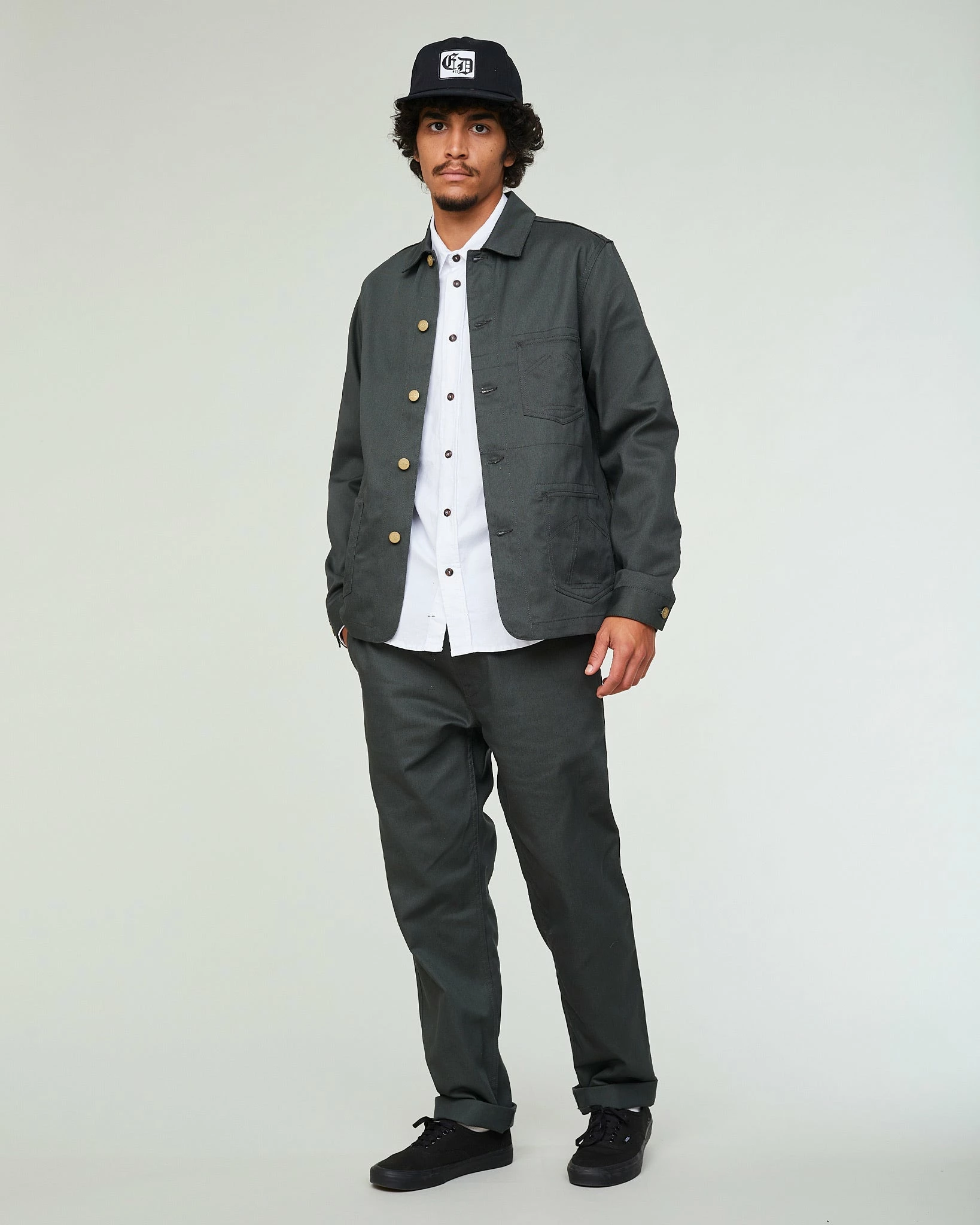 Eat Dust Chore Jacket Utility Twill Cypress - Image 2