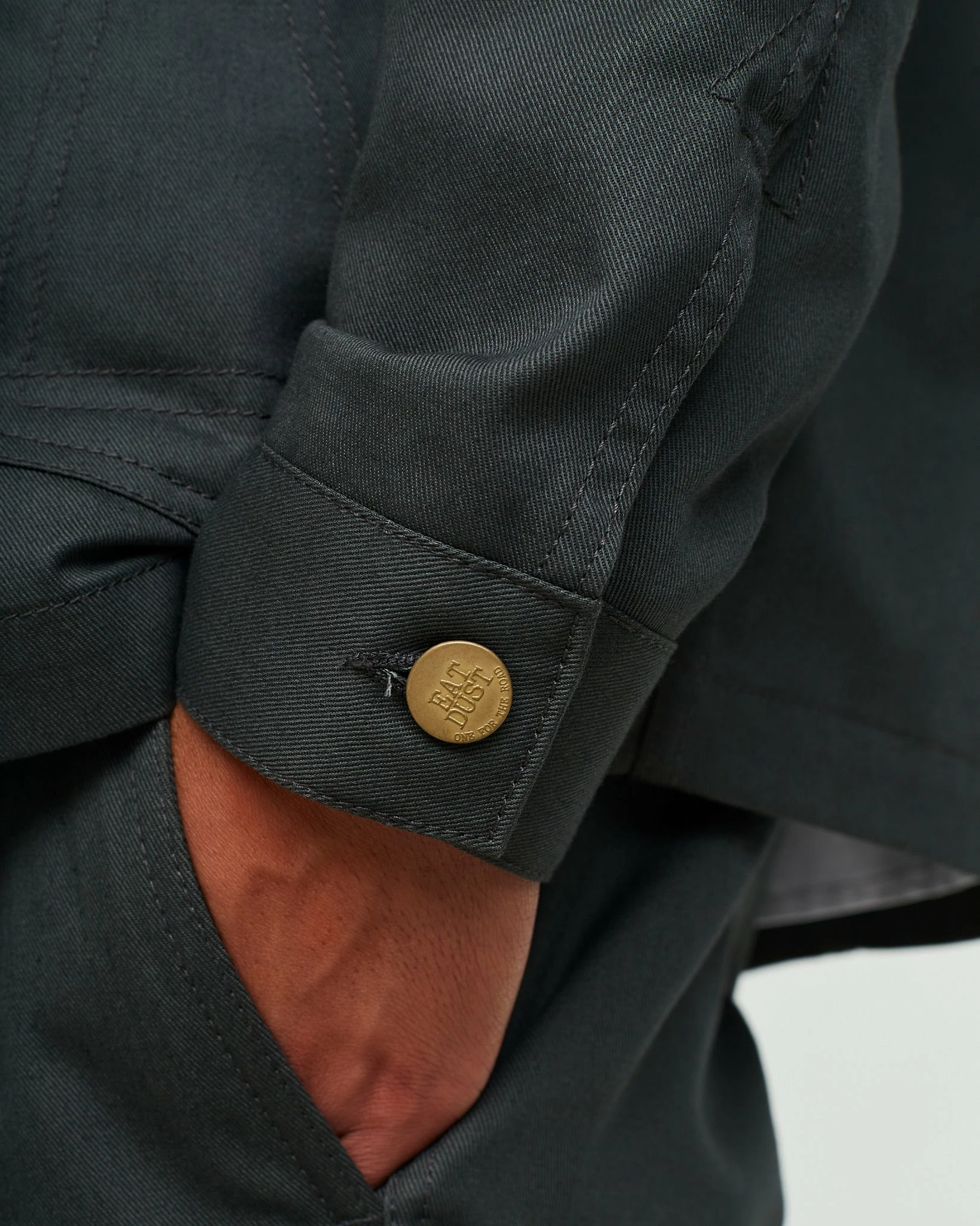 Eat Dust Chore Jacket Utility Twill Cypress - Image 3