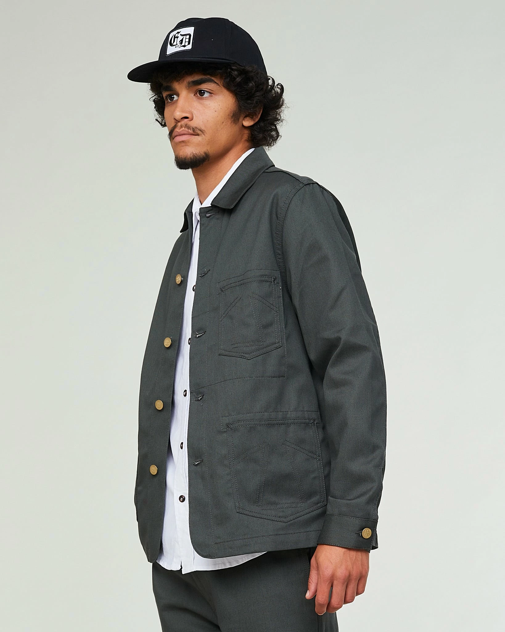 Eat Dust Chore Jacket Utility Twill Cypress - Image 5