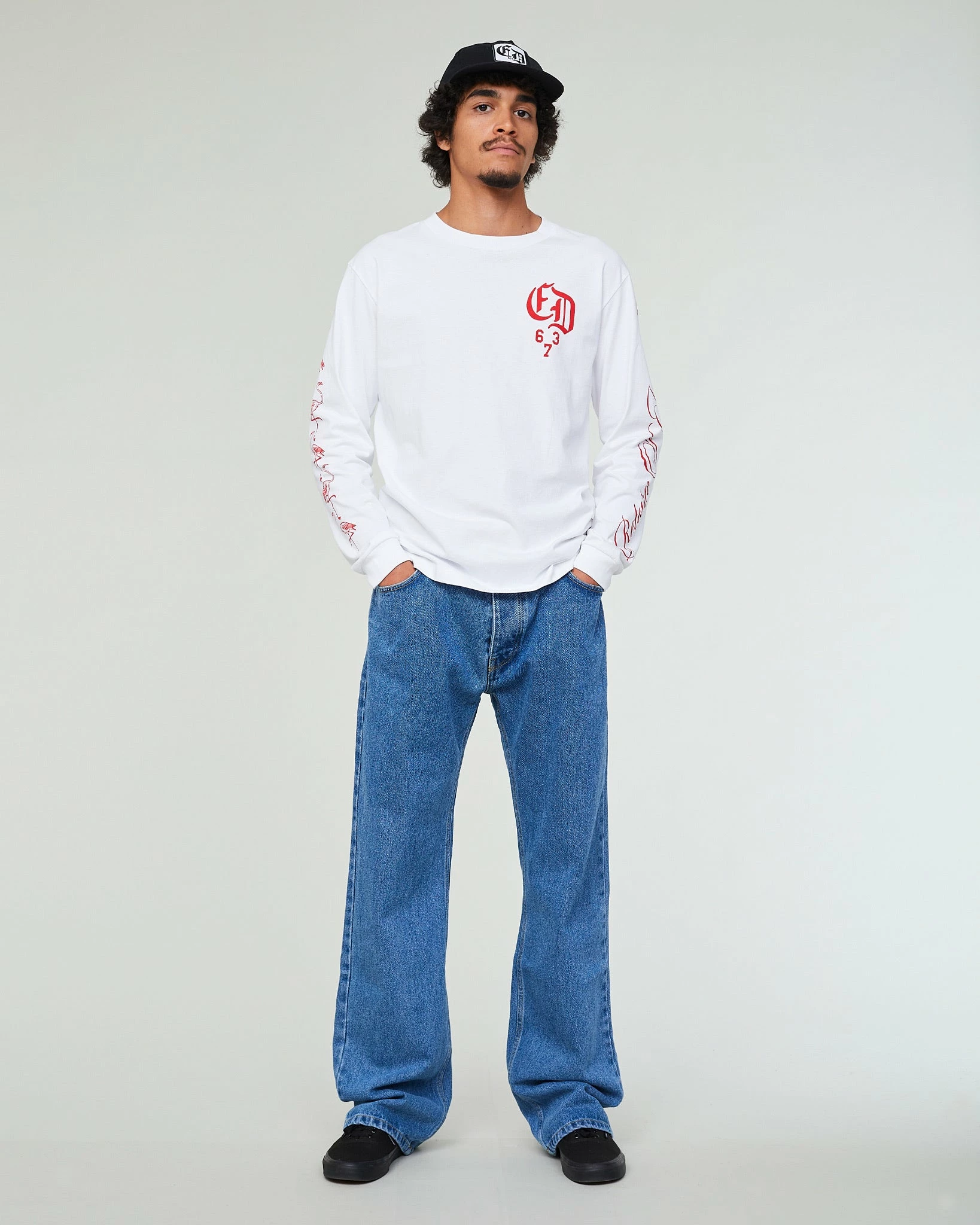 Eat Dust D66 Baggy Fit Nikko Denim Wash Out Indigo - Image 2