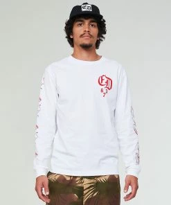 Eat Dust Duane Longsleeve Innocence Jersey Cotton White