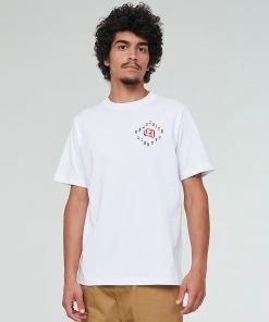 Eat Dust Russel T-Shirt Exquisite Open End Jersey White