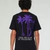 Eat Dust Russel T-Shirt Palm Open End Jersey Black