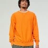 Eat Dust Steeve Sweater Cotton Fleece Tangerine