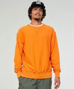 Eat Dust Steeve Sweater Cotton Fleece Tangerine
